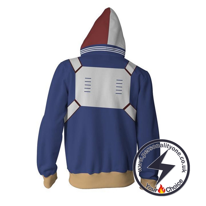 My Hero Academia Hoodies - Shoto Todoroki Boku No Hero Academia Zip Up Hoodie Jacket
